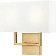 Z-Lite 815-2S-RB Saxon Wall Sconce Wall Light in Rubbed Brass