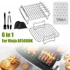 6-In-1 Dual Air Fryer Rack Accessories For Ninja AF500UK 10.4L Foodi Flexdrawer