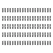 100 PCS CHROME Gridwall Utility Hook Picture Hanger Grid Panel Notch Display