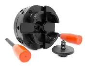 WEN LA4444 4-Inch 4-Jaw Self-Centering Lathe Chuck Set with 1-Inch x 8TPI Th...