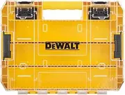 [DEWALT] Tough Case (Large) with Dividers Organizer, Tool Box, Storage Case, Tool Box, Transparent Lid, Removable Tray, Stacked Storage, Screws, Bits, Small Storage