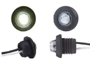 4x 12/24V White LED Marker Lights Flush Mount for Roll Bull Bar ATV SUVs 4x4