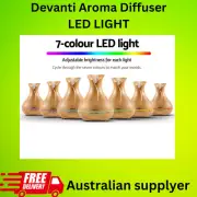 Devanti 400ml 4-in-1 Aroma Diffuser with Remote Control - Light Wood LED scent