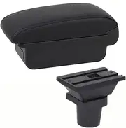 Auto Armrest Box for Mitsubishi Colt Armrest Box Interior Special Retrofit Parts Center Car Armrest Box Center Storage Box USB(C Style Gray)