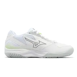 Mizuno 排球鞋 Cyclone Speed 4 女鞋 白 綠 緩震 羽桌球鞋 美津濃 V1GC2380-35