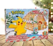 Pokémon 2023 Holiday Advent Calendar for Kids, Boys & Girls - 24 Piece Gift Play
