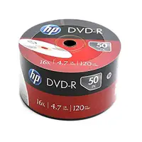 在飛比找Yahoo奇摩購物中心優惠-HP DVD-R 空白光碟片 16X 4.7GB 120mi