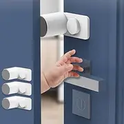 Kytasryl Door Pinch Guard 3 Pack, Baby Proofing Door Stoppers with 360° Rotating Self Adhesive Base, Children Anti-Pinch Door Stopper, Keep Finger Safe