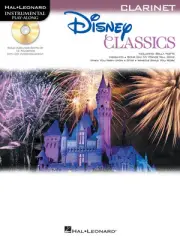 Disney Classics for Clarinet Solo Sheet Music Kids Songs Play-Along Book CD