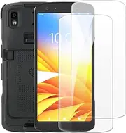 2 Pack Tempered Glass Screen Protector Set Compatible with Zebra TC22, HD Clear, Anti-Scratch, Bubble-Free, Easy Installation