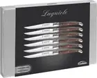 Trudeau Laguiole Wood Handle Steak Knives Set Of 6-Brown & Gray 0973046