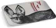THOMAS PAUL TP101 F Fox Alphabet Serving Tray, 8"x5.5", Ebony