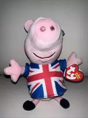 Union Jack Peppa Pig Ty Beanie Babies UK