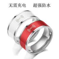 在飛比找蝦皮購物優惠-日韩時尚新品不鏽鋼科技智能戒指 手機標籤智能戒指NFC穿戴智