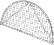 Alipis 1pc Japanese Semicircle Stainless Steel Mesh Strainer Fine Sieve for Tempura