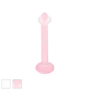 Tongue Ring Piercing Retainer Acrylic 14G