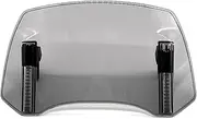 Windscreens & Parts For CFMOTO For 800MT For MT800 For 800 MT Universal Motorcycle Windshield Extension Adjustable Spoiler Clamp-On Windscreen Deflector Wind Deflector Screen (Color : Light Smoke)