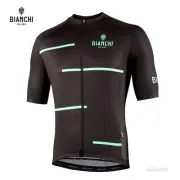 NEW Bianchi Milano DISUERI Short Sleeve Cycling Jersey : BLACK