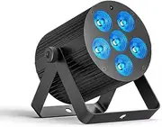 50W Rechargeable Par Lights, 6X6W LED RGBWA Stage Lights with Remote DMX Sound Activated, 5500mAh Battery Powered Par Can Lights Uplights for Events, Party, Wedding, Concert, Dance