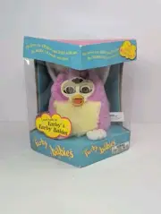 Vintage 1999 Original Furby Babies Purple/Yellow Springtime Unopened In OG Box