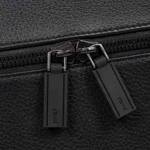 【Porsche Design 保時捷】福利品 西蒙 單扣單把公事包(黑色)