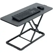 VIVO Black 30" Single Top Ergonomic Scissors Lift Keyboard and Mouse Riser