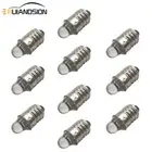 10X E10 MES Screw DIP LED 3V Warm White Light Bulb 3000K for Torch Bike Bicycle
