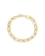 Roberto Coin 18K Yellow Gold Designer Gold Oval Link Chain Bracelet