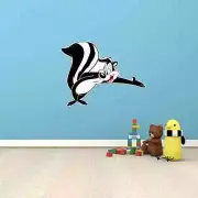 Pepe Le Pew French Skunk Cartoon Kids Room Wall Decor Sticker Decal 25"X18"