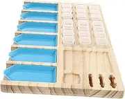 Veemoon 1 Set Diamond Art Supplies Organizer Embroidery Picture Tool Tray Multi Functional DIY Storage Rack for Efficient Bead and Pen Holder
