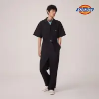 在飛比找momo購物網優惠-【Dickies】男款黑色33999抗皺材質經典短袖連身工作