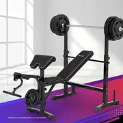 10 in 1 Weight Bench Everfit Bench Press Home Gym Station 330kg Capacity