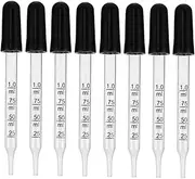 HEALEEP 20pcs Glass Dropper Measure Pipette Pipetting Dropper Lab Pipette Pipet