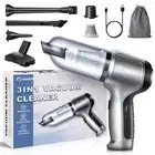 Saker Mini Vacuum Cleaner for Car,3 in 1 Keyboard Vacuum Cleaner Wireless Handhe