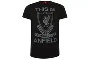 Liverpool FC Mens This Is Anfield T-Shirt (Black/Grey) (M)