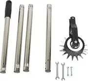 Manganese Steel, Stainless Steel Manual Lawn Edger, Grass Trimmer Edger for Sidewalks, Driveways, Flower Beds, Easy Assembly and User Friendly Design (4 Sections)