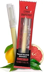cigtrus Flavored Oxygen Air for a Better Life | Help Replace The Habit of Holding | Oral Fixation Natural Craving Relief | Grapefruit 1/pc