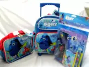 Disney Finding Dory 12" Rolling Backpack,Dory Lunchbox and 11 pc Stationary Set