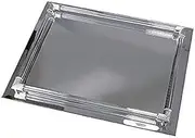 [Harry D Koenig] Rectangular Mirrored Vanity Tray with Glass Gallery Rods