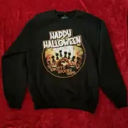 Knott's Berry Farm Happy Halloween Spooky Farm Peanuts Black Sweatshirt Adult M