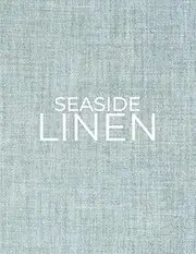 Seaside Linen: Decorative stacking book for Coffee Tables & Bookshelves | Perfect for Coastal Themed Home Decor Interior Design & Home Staging