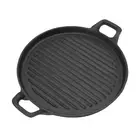 Home Cast Iron Griddle Pan Frying Pan BBQ Steak Meat Cooking Grill Skillet Tool