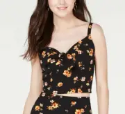 Tops for Women Size XL Gypsies & Moondust Floral Printed Tie-Front