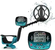 Underground Metal Detector Gold LCD Search Target ID Max Depth Treasure PinPointer Waterproof Locate Model High Accuracy(MD910 ST)