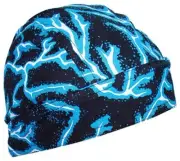 Zan Headgear Z226 Flydanna Headwrap OSFA Lightning Blue Blue Lightning Cotton