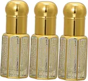 BIUDECO 3pcs Roll Perfume Roller Bottles Glass Containers with Dropper for Essential Oils DIY Perfume Travel Friendly Design and Workmanship