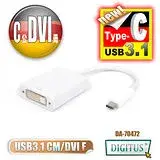 在飛比找遠傳friDay購物精選優惠-曜兆DIGITUS USB Type-C(公) 轉 DVI 