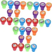 TOYANDONA 30pcs Cute Outer Space Stamps Fun Cartoon Pattern Stampers for DIY Journaling Scrapbooking Party Favors and Classroom Rewards