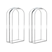 Set of 2 102cm Gusseted All Clear Garment Bags for Hanging Clothes Ideal for Shirts Coats Dresses Closet Storage