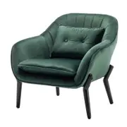 Ellen Velvet Armchair with Cushion